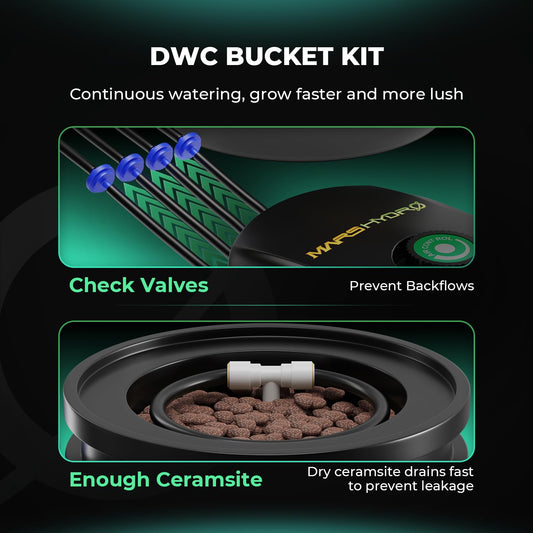 3x3 Smart Grow Tent Kit Complete System with DWC Hydroponics Grow System