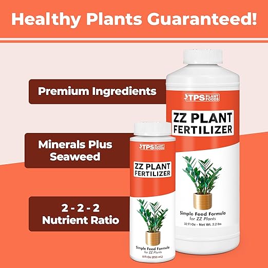 ZZ Plant Fertilizer for All Zamioculcas Plants, Liquid Plant Food, 32 oz (1 Quart)