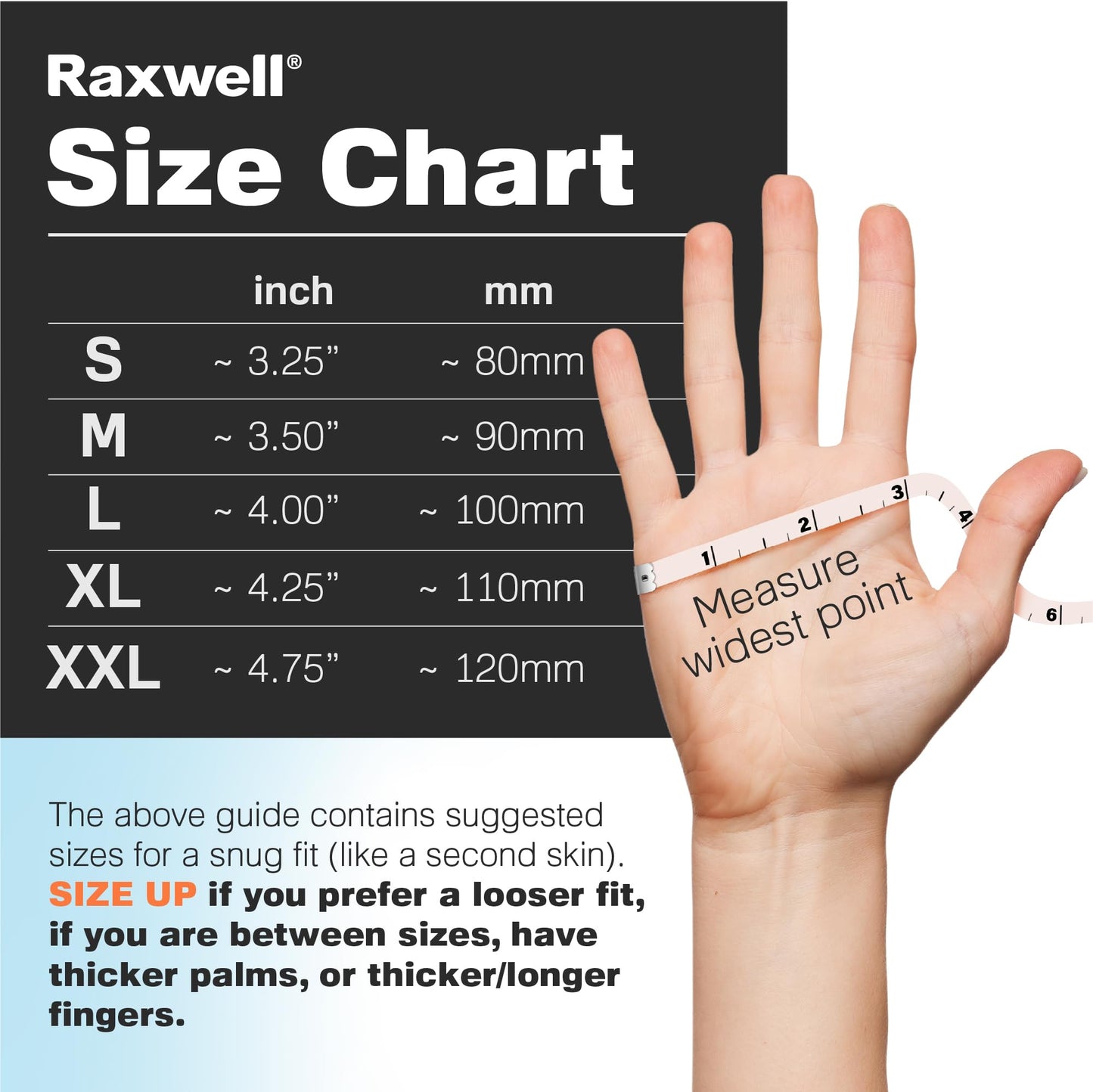 Raxwell Heavy Duty Disposable Orange Nitrile Gloves, X-Large, 8.5 Mil Thick, Raised Diamond Texture, Food Grade & Safe, Auto & Cleaning Nitril Gloves
