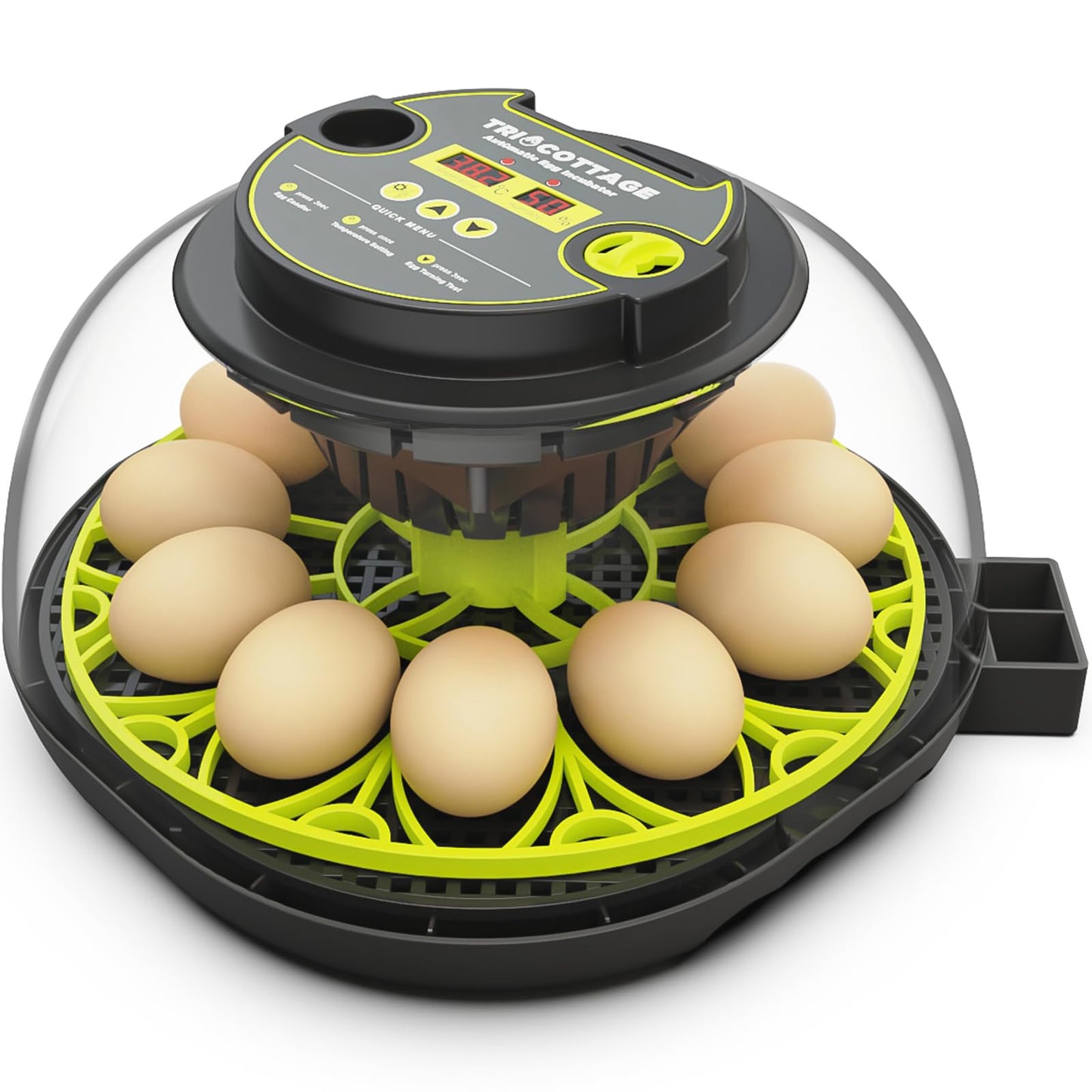 Incubators for Hatching Eggs 12 Egg Incubator with Automatic Egg Turning and Humidity Control,Egg Candler,Auto Water Replenishment,for Chicken Eggs and Quail Egg M12H