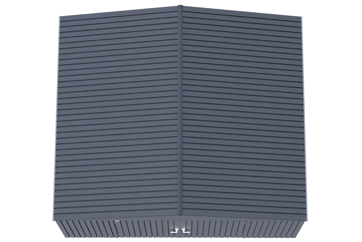 Arrow Shed Elite 14' x 12' Tall Outdoor Steel Storage Shed with High Gable and Lockable Doors Storage Building, Anthracite