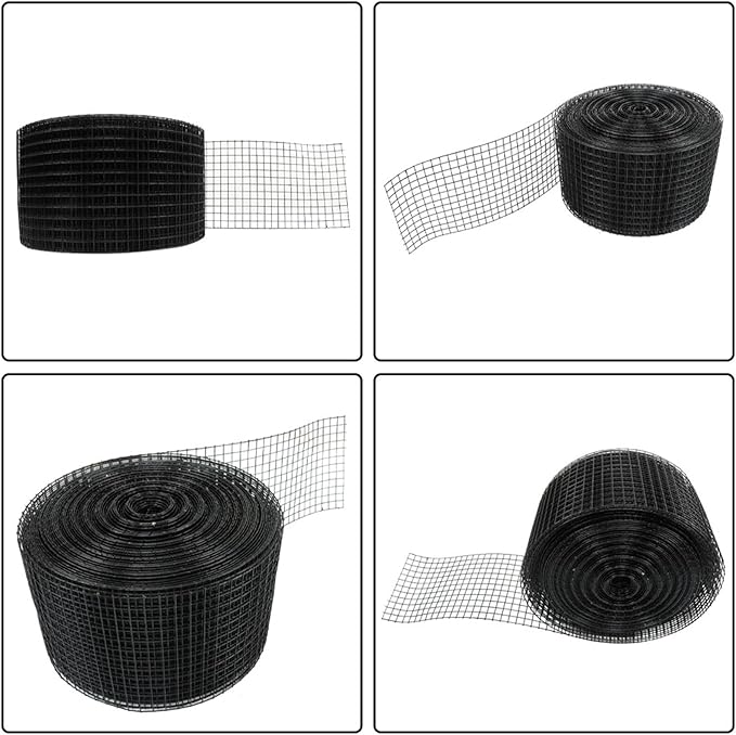 LABLT 6 in x 98 ft Hardware Cloth, 1/2 in Chicken Wire Fence for Chicken Coop Fences and Poultry Animal Netting (Black)