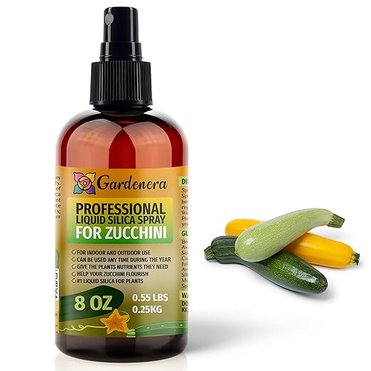 𝐒𝐔𝐏𝐄𝐑𝐈𝐎𝐑 Liquid Silica Boost Fertilizer and Supplement Spray for Zucchini Plants – Pre-Mixed, Ready-to-Use Liquid Silicon Plant Superfood Mist for Indoor & Outdoor Plants – 8oz