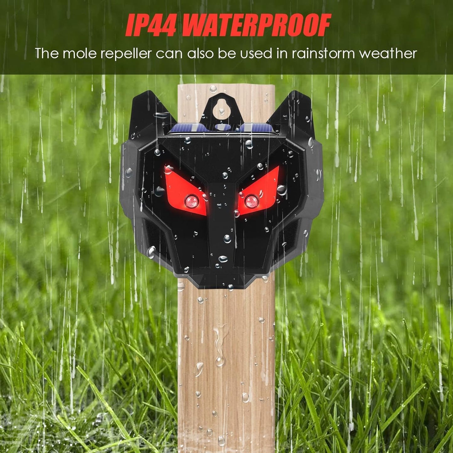 4 Pack Solar Nocturnal Animal Repeller,Predator Lights for Chicken Coop,Racoon Repellent Outdoor Coyote Deterrent Deer Repellent Devices,Effective Predator Deterrent Eyes for Skunk Fox Yard Garden