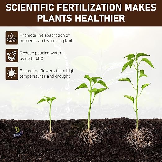 2Pcs Soil Activators,Organic Soil Activators and Plant Fertilizers,Garden Beds for Cultivation,Potting Mix and Seedling Compost,Dirt Health Booster,Promoting Plant Rooting,120G*2
