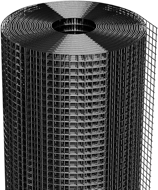 1/2 inch 36 inch x 100 FT Hardware Cloth, 19GA Chicken Wire Fencing,Galvanized Welded Wire Mesh Roll for Poultry Netting Cage, Chicken Coop, Black