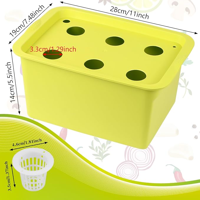 Hydroponics Grower Kit Hydroponic SystemSelf Watering Indoor Hydroponics Tools DIY Planting Container Include Aquarium Air Pump Buoy Planting Box