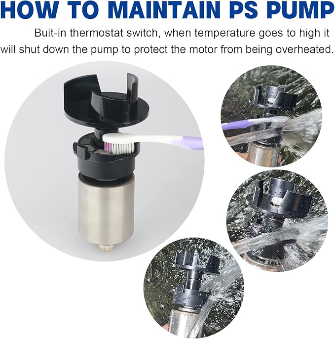 WaterRebirth (2900GPH-155W,UL listed) High Flow Large Fountain Submersible Water Pond Sump Pump Aquarium Electric Waterfall Pump Outdoor PS- 2900