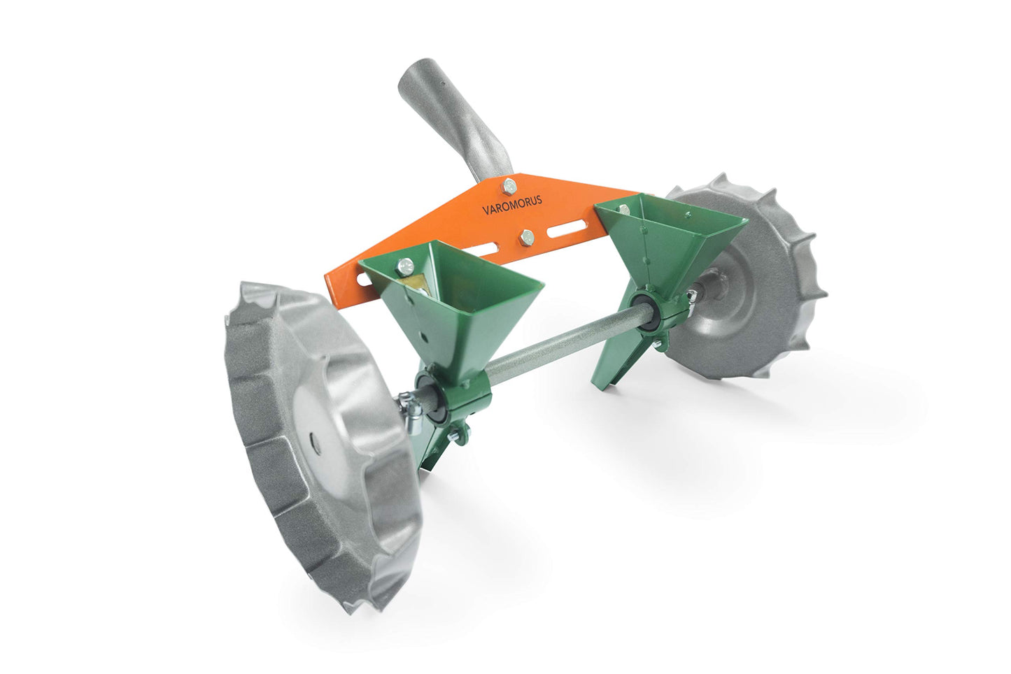 VAROMORUS Metal Precision Manual Seeder for Vegetables Greens Onion Radish Beets (2-Row)