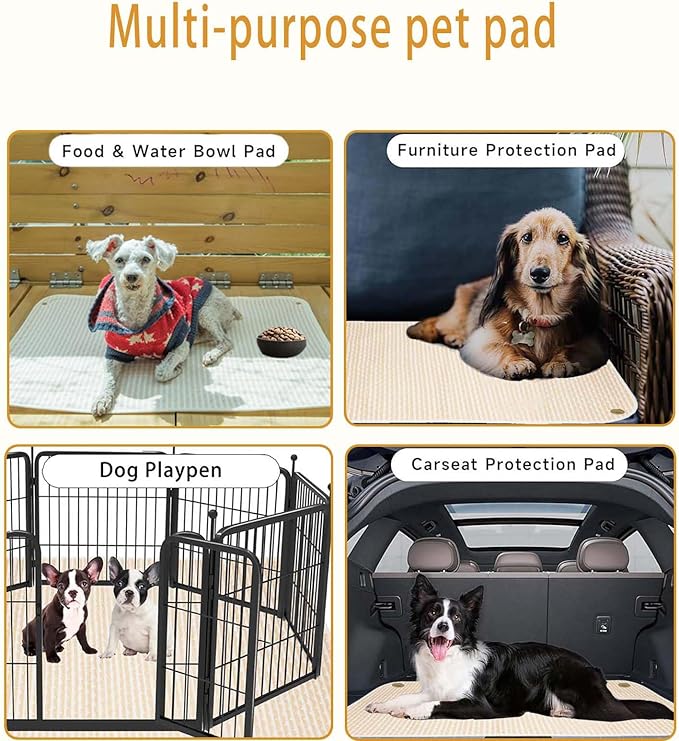 Guinea Pig Cage Liner,Washable Guinea Pig Pee Pads with Non-Slip Buckle, Waterproof Reusable Guinea Pig Bedding Fast and Super Absorbent Pee Pad for Small Animals Rabbit Hamster Rat