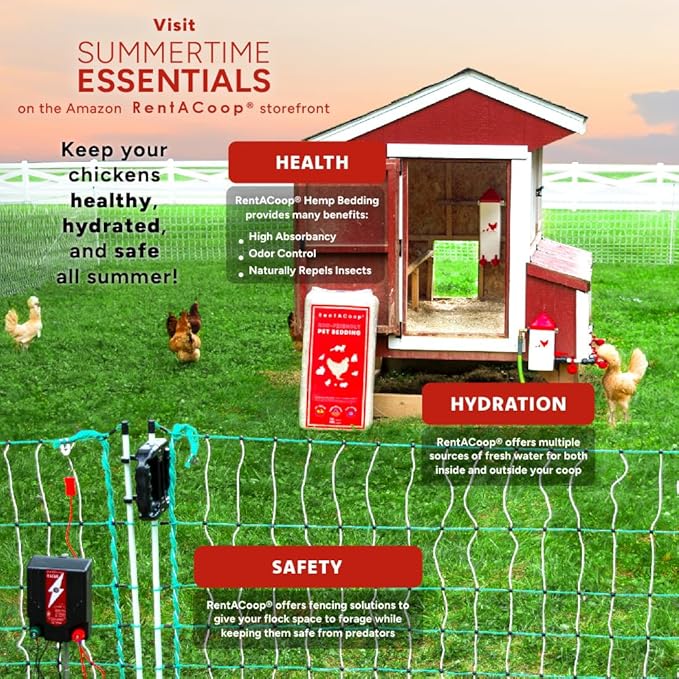 RentACoop DIY Sip Station Watering System –Includes Tubing, Horizontal Nipples, Auto-Fill Cups, Tubing Adaptors, T-Connectors, and 11mm Drill Bit – Great for Poultry (DIY Starter Kit for Poultry)
