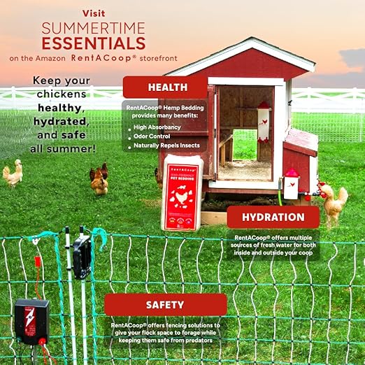 RentACoop Electric Fence Energizer (RAC200-2.0 Joules) - Plug-in Energizer for Electric Fencing Systems for Poultry Netting, Chickens, Gardens, Goats, and Other Animals
