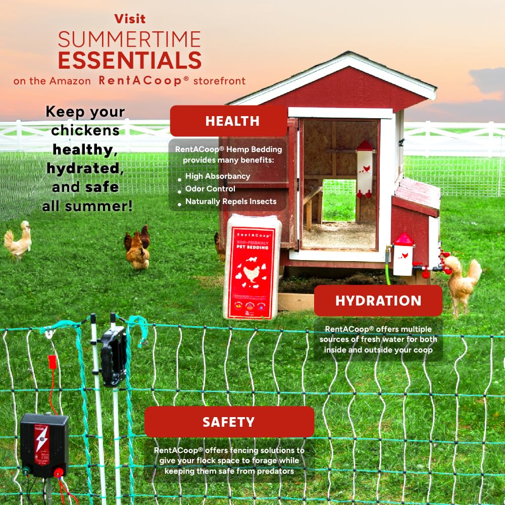 RentACoop Electric Fence Energizer (RAC200-2.0 Joules) - Plug-in Energizer for Electric Fencing Systems for Poultry Netting, Chickens, Gardens, Goats, and Other Animals