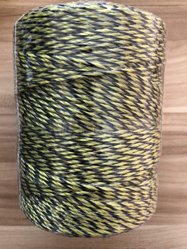 YCFERESY Electric Fence Polywire 1312 Feet，400 Meter，6 Stainless Steel Strands for Reliable Conductivity and Rust Resistance，Portable Electric Fence Rope