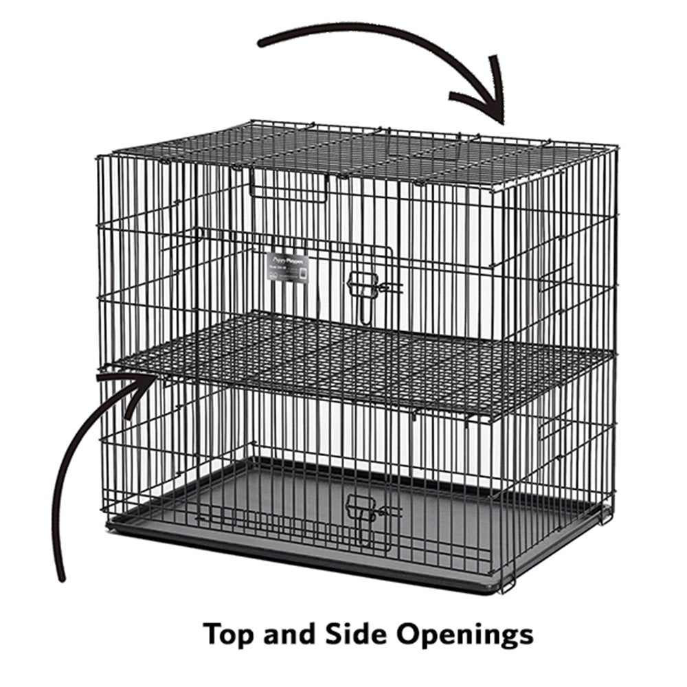 MidWest Homes for Pets Homes Puppy Playpen Crate - 224-05 Grid & Pan Included
