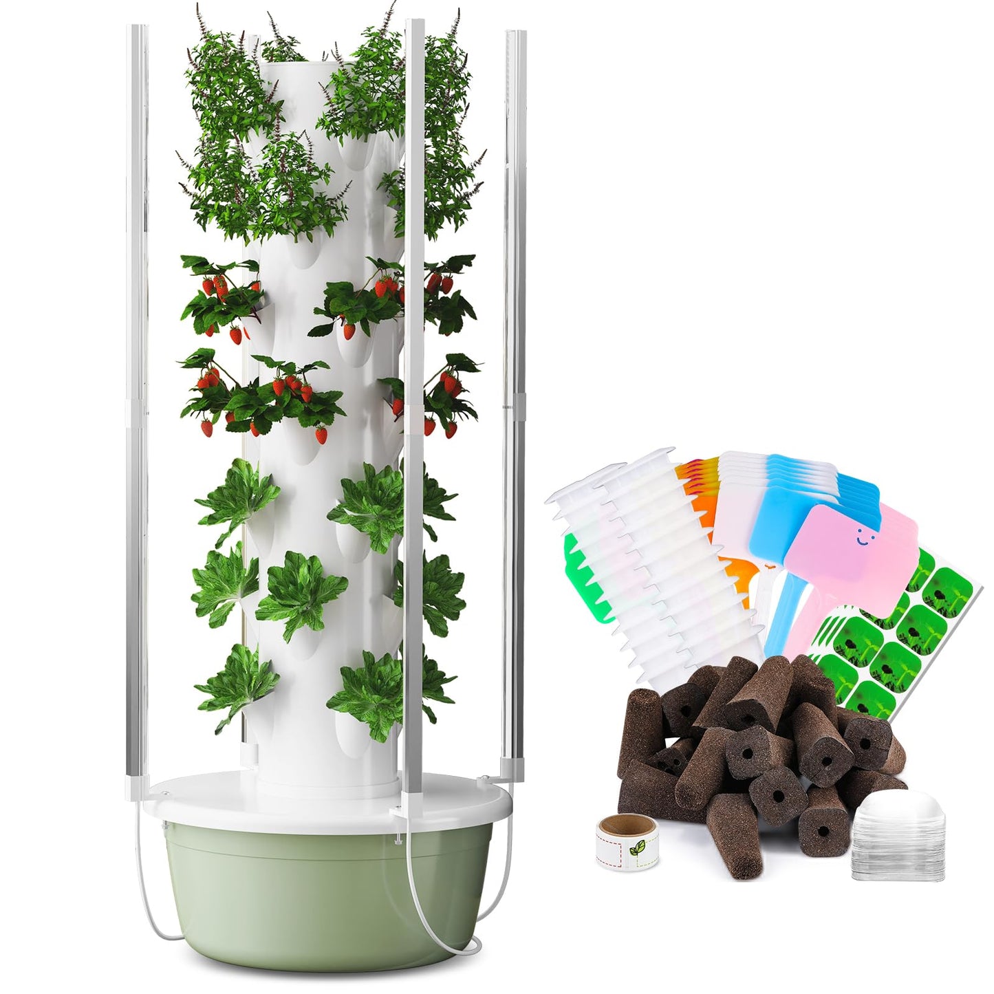 Buy a Hydroponic Tower and Get a Hydroponic Pods Kit for Free