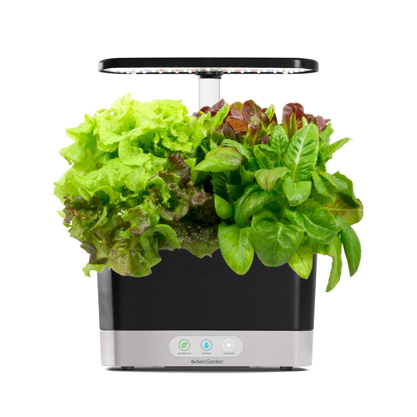 AeroGarden Harvest Indoor Garden Hydroponic System with LED Grow Light and Herb Kit, Holds up to 6 Pods, Black