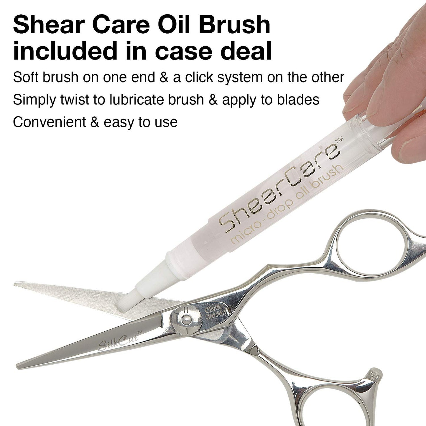 Olivia Garden SilkCutPro Shear and Thinner Zipper case deal (5" contains: SKP-50, SKP-T635)