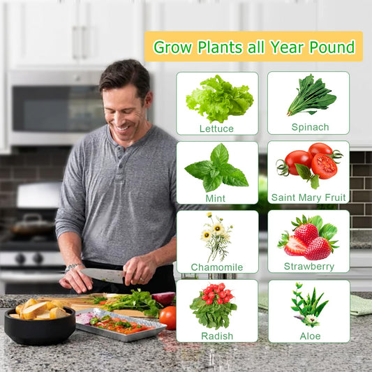 LGEXRCH Hydroponics Growing System Indoor Vertical Garden Planter Indoor Smart Garden Kit with Pump and Movable Water Tank Vegetable Plant Gift for Gardening Lover (50 Plant)