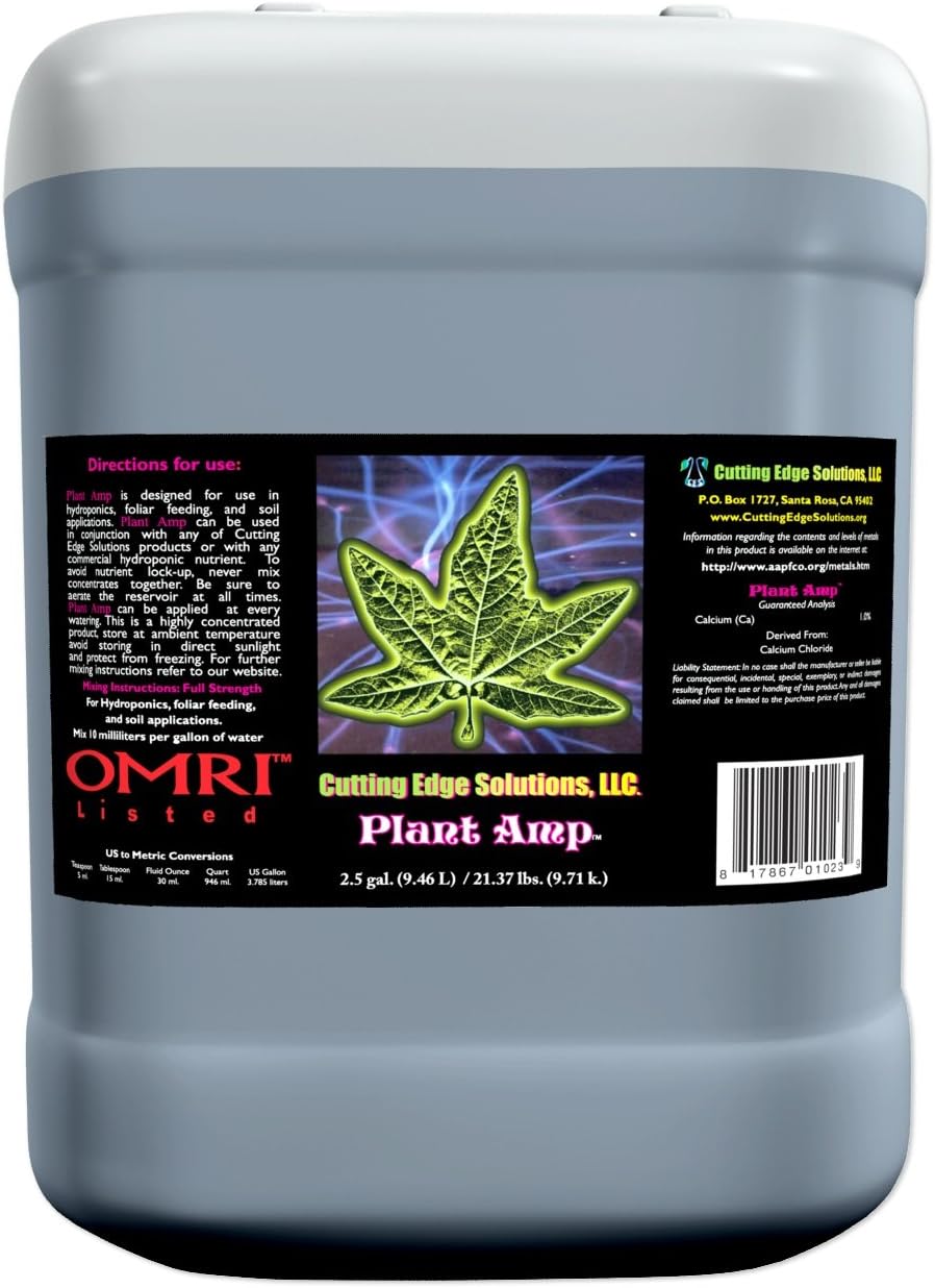 Cutting Edge Solutions Plant Amp:2504 Plant AMP Growing Additive, 2.5-Gallon