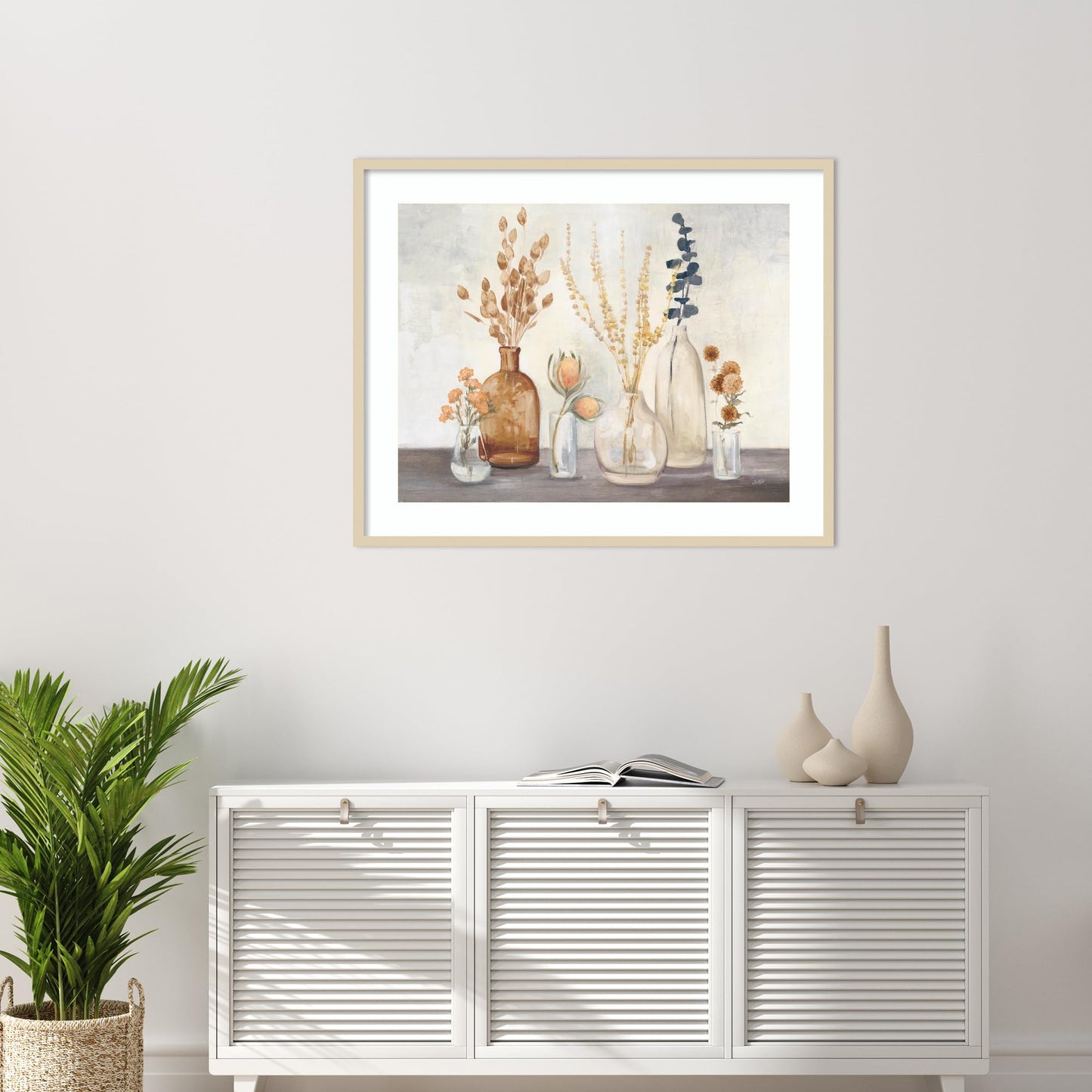 Amanti Art Framed Wall Art Print 33x41 Autumn Greenhouse I Amber by Julia Purinton, Flowers Wall Art, Rustic Farmhouse Decor, X-Large Poster Painting Artwork for Living Room, Bedroom, Bathroom, Office