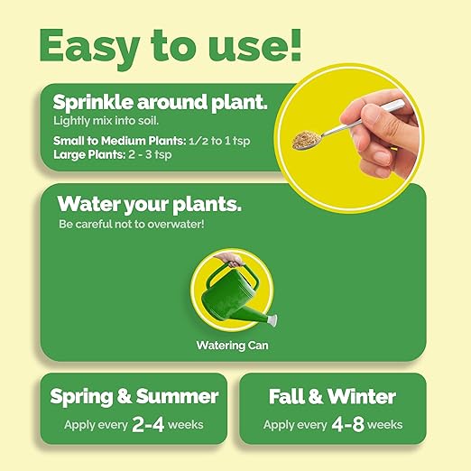 Organic Lemon Tree Fertilizer, Slow Release Dry Granular Fertilizer for Lemon and Citrus Trees - 1 Pound (16 Oz)