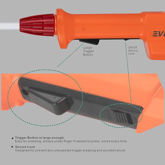 Waterproof Cattle Driving Stick for Livestock Such as Cows Hogs Sheep Rechargeable Electric Animal Prod for Large Dogs with 33" Length Flexible Shaft Total Length 43.5 inch