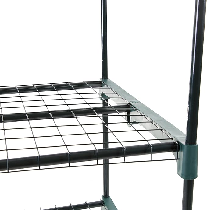 3 Tier Mini Greenhouse - Portable Greenhouse with Rust-Resistant Frame and PVC Cover for Indoor/Outdoor - 27.5x19x50-Inch Green House by Pure Garden