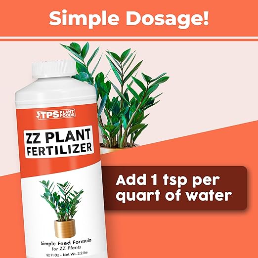 ZZ Plant Fertilizer for All Zamioculcas Plants, Liquid Plant Food, 32 oz (1 Quart)