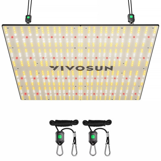 VIVOSUN VS4000 LED Grow Light with Full Spectrum Diodes & Brand Driver Dimmable Sunlike Lights for Seedling Veg & Bloom Plant Grow Lamp for 4x4/5x5 Grow Tent
