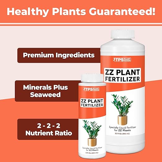 ZZ Plant Fertilizer for All Zamioculcas Plants, Liquid Plant Food, 32 oz (1 Quart)