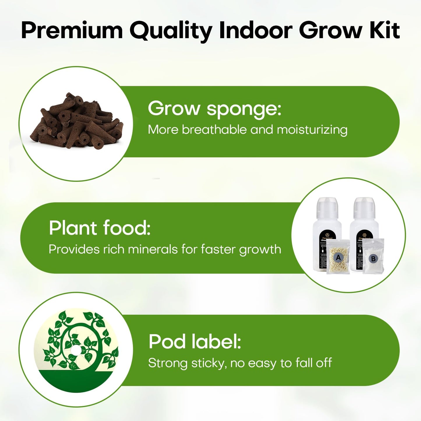 Indoor Garden Hydroponics Growing System 60 Pods + 87pcs Seed Pod Kit