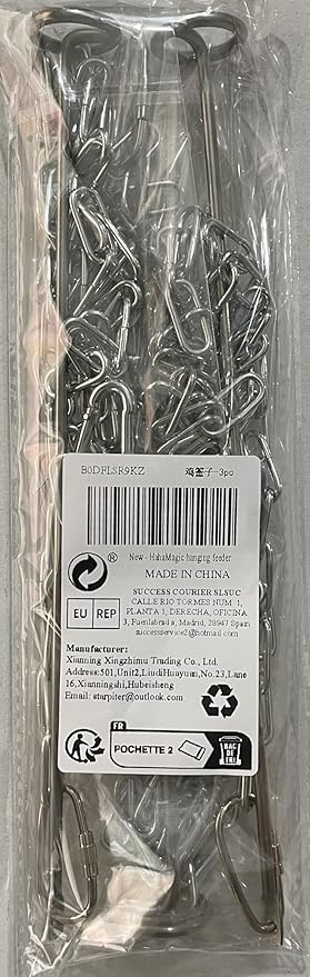 3 Pack Hanging Chicken Feeder with Hooks, Fruit Fork for Chicken Coop Accessories, Chicken Toys & Vegetable Skewers