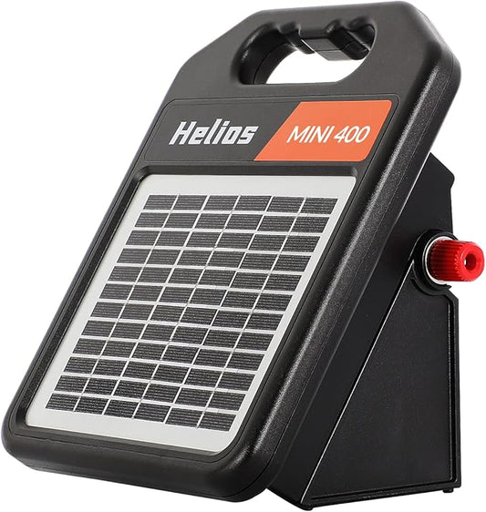 MINI400 20 Miles Solar Electric Fence Charger with Day/Night Mode 0.3J Output Energy Electric Fence Energizer