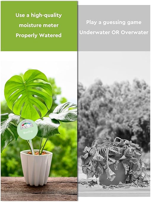 [Upgraded] Soil Moisture Meter, Moisture Meter for Plants, Soil Tester, Great for Garden, Lawn, Farm, Indoor & Outdoor Use, No Battery Required
