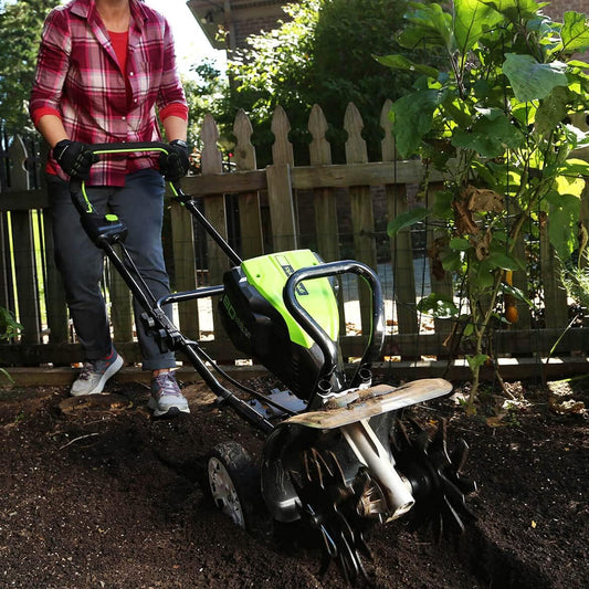 Greenworks Pro 80V 10 inch Cordless Tiller Cultivator, Tool Only, TL80L00