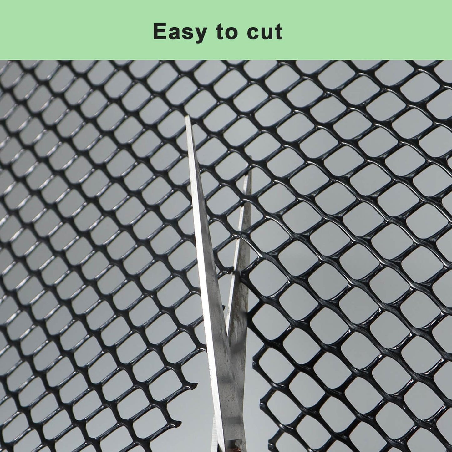 vensovo Black Plastic Wire Mesh 15.7IN x 10FT Roll - Chicken Wire Fencing for Poultry, Gardening Barrier, Balcony Guard for Cats and Dogs, Floral Craft Mesh with 20 Zip Ties