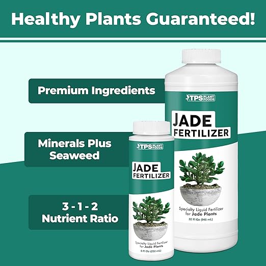 TPS NUTRIENTS Jade Fertilizer for All Jade and Crassula Plants, Liquid Plant Food, 32 oz (1 Quart)