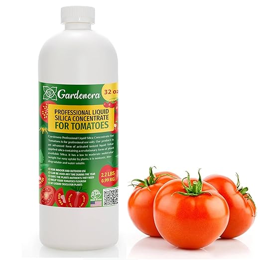 𝐏𝐑𝐎𝐅𝐄𝐒𝐒𝐈𝐎𝐍𝐀𝐋 Liquid Silica Plant Supplement - 32oz - Tomato Plants Liquid Silica Boost Fertilizer - Stronger Stems & Healthy Leaves for Indoor & Outdoor Tomatoes (Makes 180 Gallons)