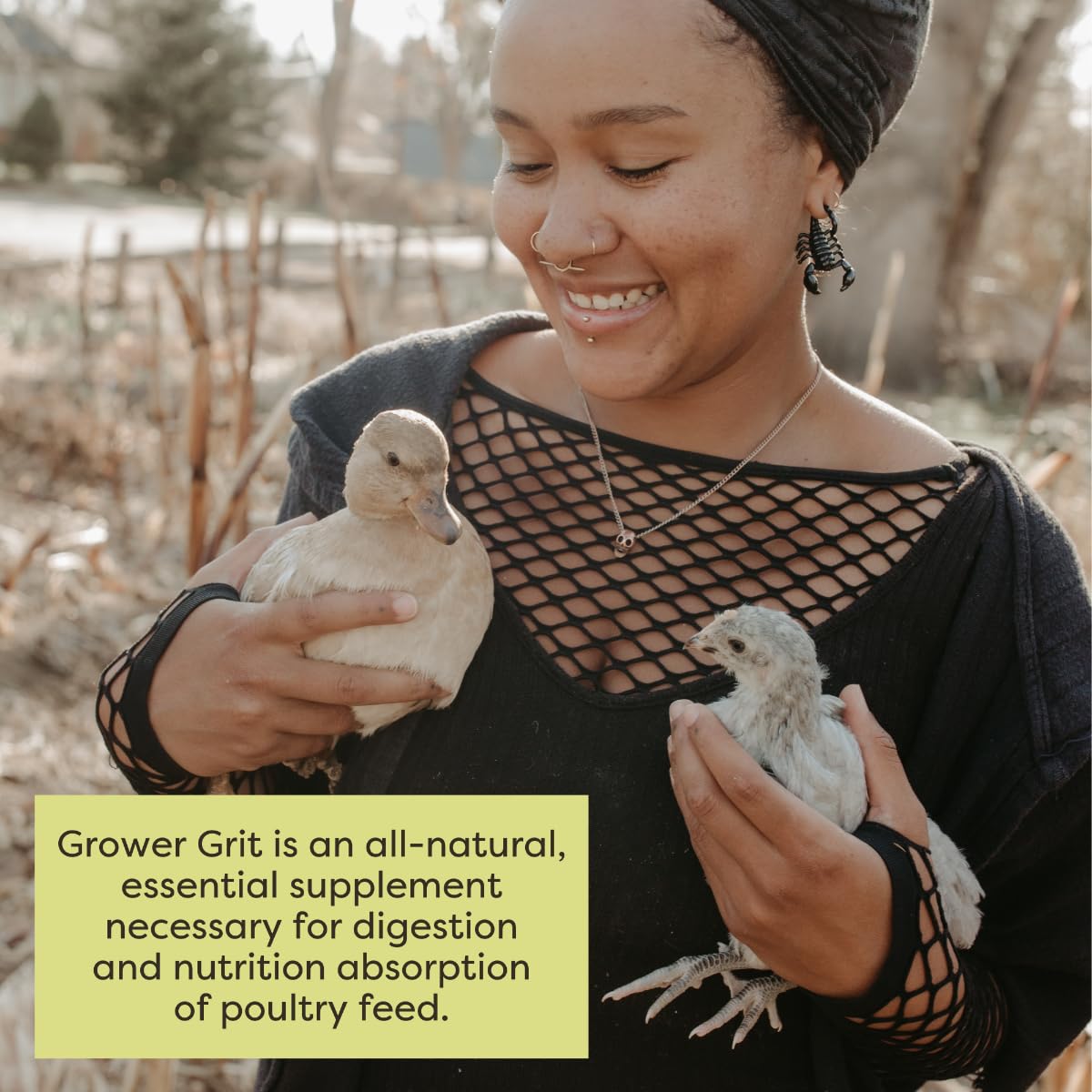 Scratch and Peck Grower Grit Supplement for Chickens and Ducks - 7 lbs Bag - Essential Supplement for Gizzard and Digestive Health - Sustainably Sourced