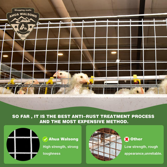 Hardware Cloth 1/2in 4'' x 10' 19GA ，Hot-dip Galvanized After Welding ，Chicken Wire Mesh,Chicken Coop Fence,Screen Mesh,Rabbit/Snake Fence,for Garden Poultry Animal Netting Cage