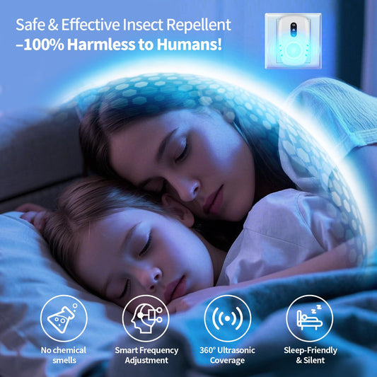 2025 Upgraded Ultrasonic Pest Repellent Indoor Insect Repeller, Pest Control, Repellent Roach, Mouse, Bugs, Mosquito, Mice, Spider, Ant, Rodent Repellent Ultrasonic Plug in, 3 Mode Switching, 6 Packs