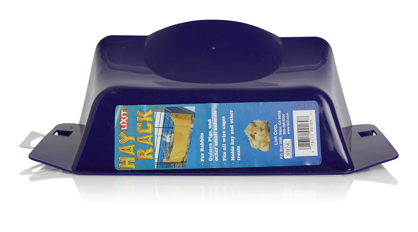 Lixit Cage Hay Rack for Rabbits and Other Small Animals (Purple)
