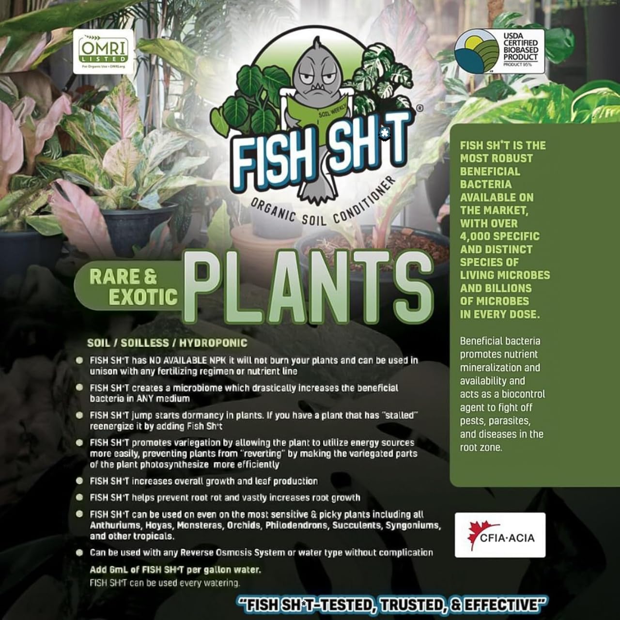 Fish Head Farms Organic Soil Conditioner - Organic Fertilizer for Increased Yield and Flavor - Plant Fertilizer, Nutrients for Soil, Soilless, Hydroponic Farming - Garden - 5L