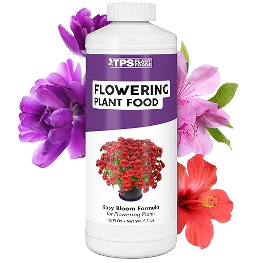 Flowering Plant Food, Complete Liquid Fertilizer for Flowering Plants, 32 oz (1 Quart)