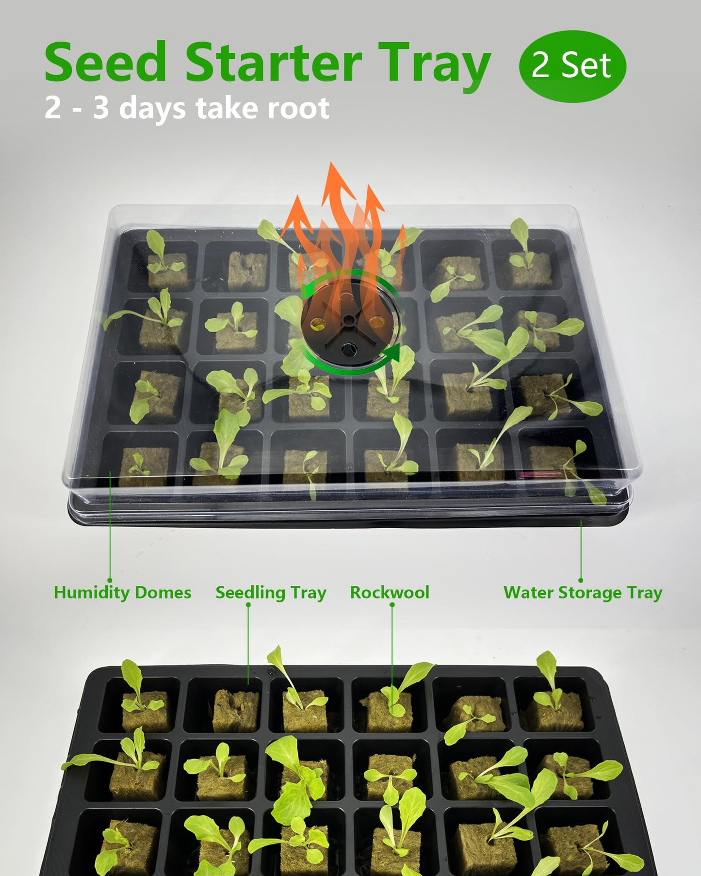 DPROOTS Hydroponics Tower Growing System，45 Pods Vertical Indoor Garden，360° Full-Spectrum Lights, Automatic Water Circulation System，Suitable for Leafy Greens and Herbs，Include Seed Starter Tray