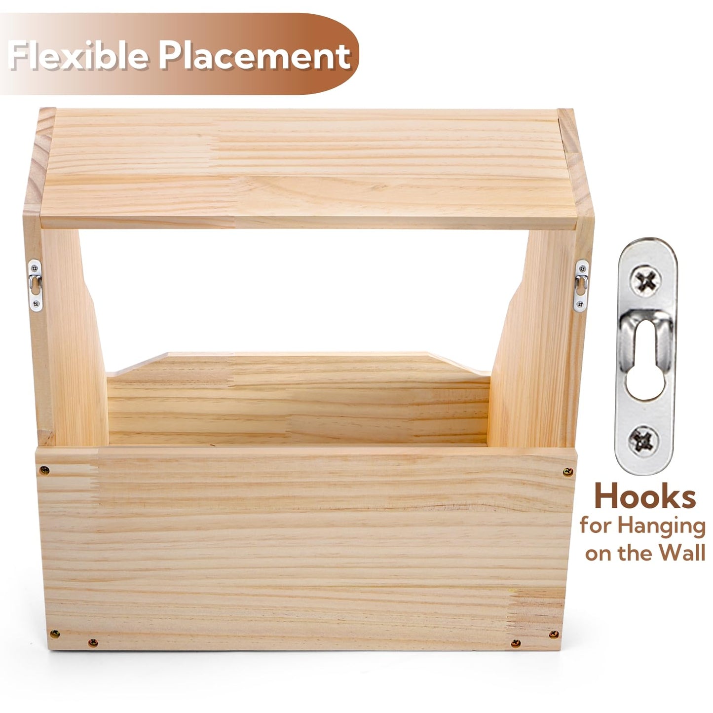 YIMITEE Chicken Nesting Box, 15"x13.5"x15" Wooden Chicken Coop with Pad, Wall-Mounted Nest Box for Laying Eggs, Large Single Compartment Hen Laying Boxes for Duck, Bird, Dove, Poultry, Farm