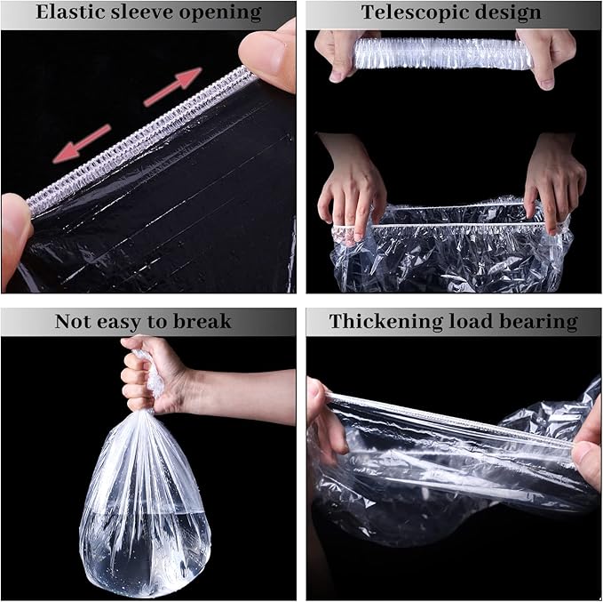 BNOSDM 50 PCS Disposable Rabbit Cage Liner Plastic Guinea Pig Cage Bedding Hamster Litter Pan Bags Universal Toilet Film for Bunny Chinchilla Ferret Hedgehog Small Animals (47")