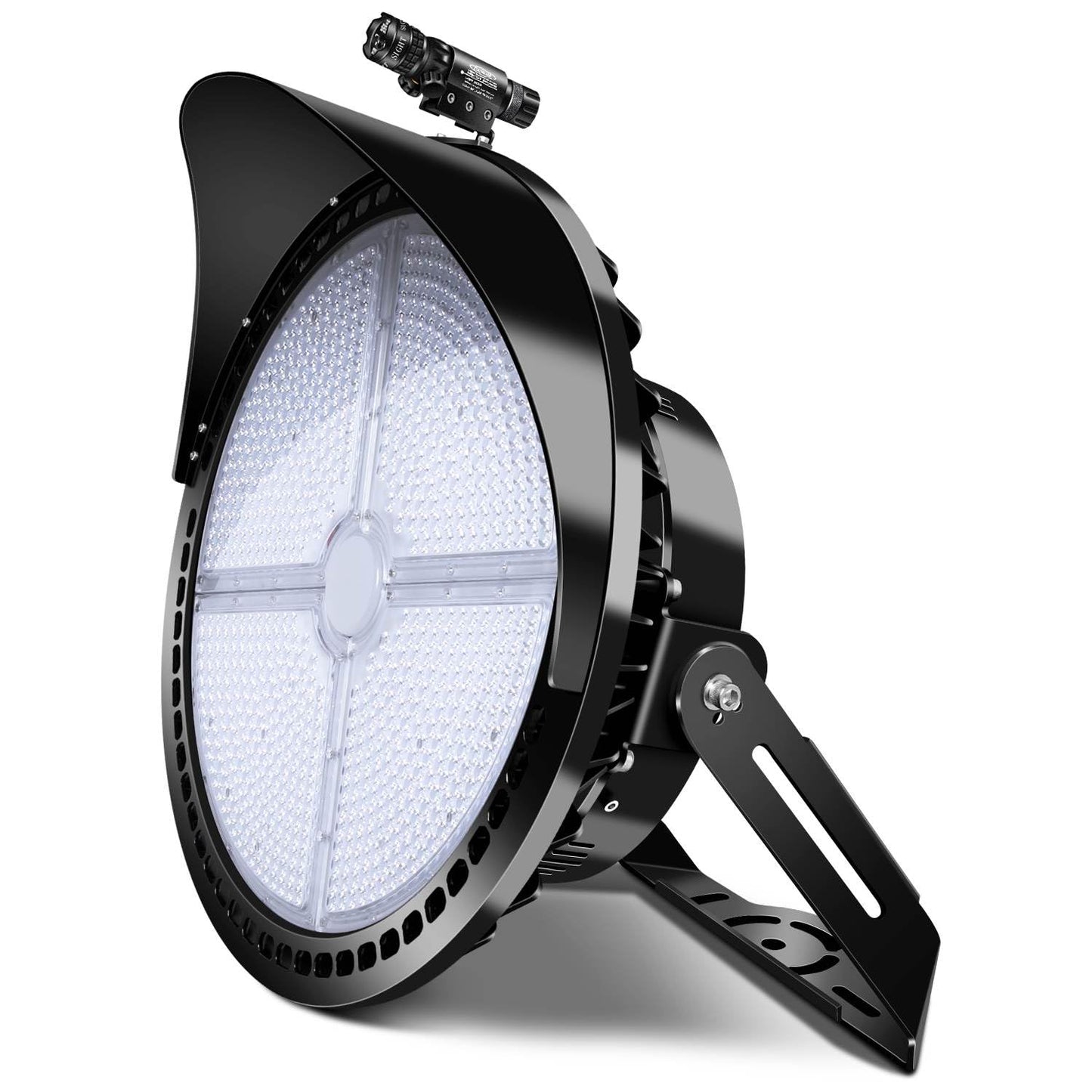 Tomourd 800W Outdoor LED Stadium Lights, Heavy Duty Round Floodlight Super Bright Commercial Arena Sport Field High Pole Lighting with IP66 Waterproof Adjustable Bracket for Large Area Court Farm