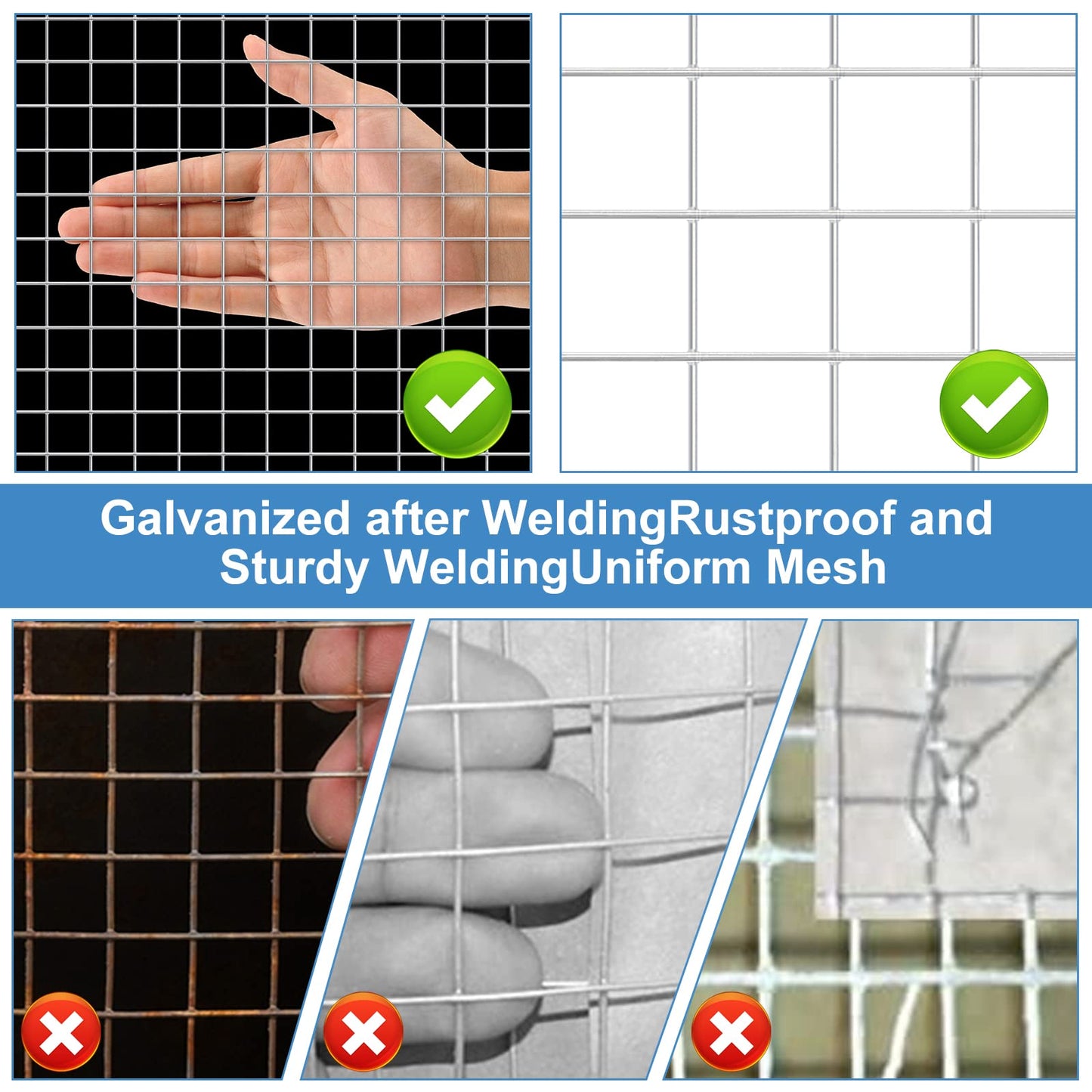 Land Guard 48 inch×100 ft Black Vinyl Coated Hardware Cloth, 19 Gauge 1/2 inch Black PVC Hardware Cloth, Black Welded Wire Fence Supports Poultry Netting Cage Fence…………